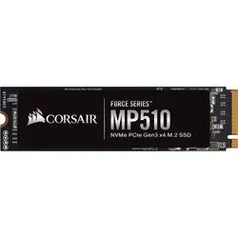 [CC Sub + AME 20% = 395,99] SSD Corsair Force Series MP510, 480GB, M.2 NVMe, Leitura 3480MB/s, Gravação 2000MB/s - CSSD-F480GBMP510