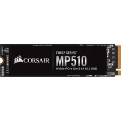 [CC Sub + AME 20% = 395,99] SSD Corsair Force Series MP510, 480GB, M.2 NVMe, Leitura 3480MB/s, Gravação 2000MB/s - CSSD-F480GBMP510