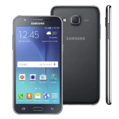 Smartphone Samsung Galaxy J5 Duos Preto com Dual chip, Tela 5.0", Câmera 13MP - R$611 no Cartão Extra