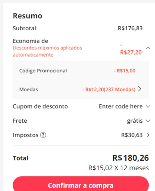 Imagem na descrição da promoção