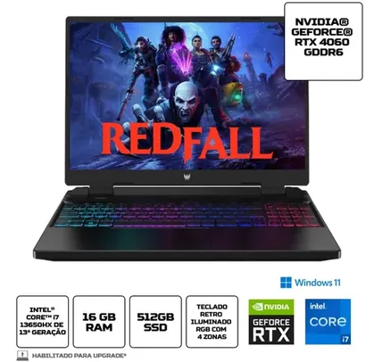 (APP) Notebook Predator Helios Neo i7 13650HX W11 16GB 512GB  RTX 4060 8GB 16” WUXGA