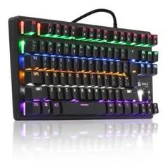 Teclado Mecânico Gamer Knup Switch Blue Rainbow KP-2052