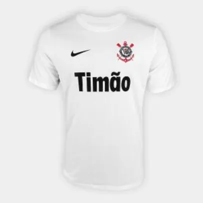 Camiseta Nike Corinthians Core Masculina - Branca ou preta | R$90