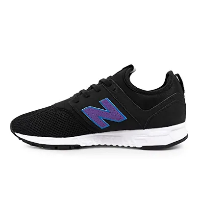 Tênis New Balance 247, Feminino, Preto/Roxo, 36