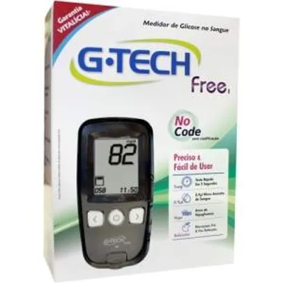[Americanas] Kit Medidor de Glicose - G-Tech Free 1 por R$ 36