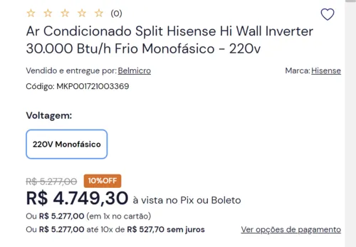 Imagem na descrição da promoção