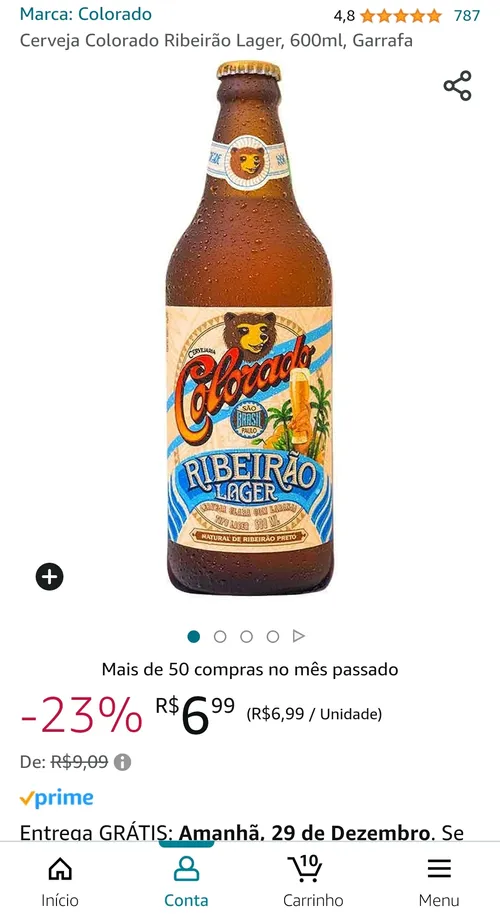 Imagem na descrição da promoção