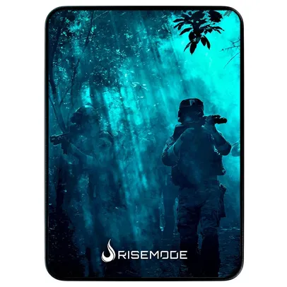 Mousepad Gamer Rise Mode Floresta, Medio 21x29cm, Borda Costurada