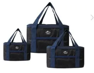 Conjunto com 3 Bolsas Térmicas Switz SZ2000A Preta e Azul - R$69