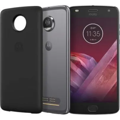 Smartphone Motorola Moto Z2 Play - Power Edition Dual Chip Android 7.1.1 Nougat Tela 5,5" Octa-Core 2.2 GHz 64GB Câmera 12MP - Platinum