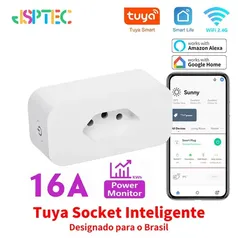 [5 Unid.] R$91 (R$18 Cada) "MOEDAS"/IMPOSTO INCLUSO/GPAY] Tomada Smart 16A Soquete Padrão BR Monitoramento de energia