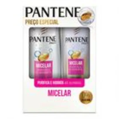 Kit Pantene Micelar Hidrata E Purifica Shampoo 200ml + Condicionador  175ml