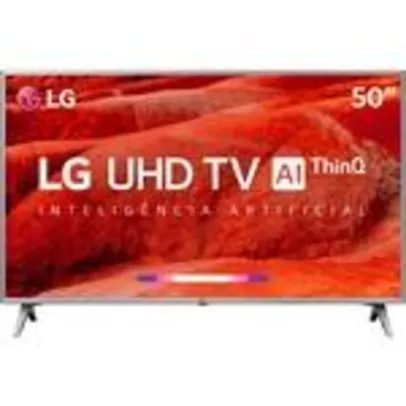 [R$1.381 CC Americanas+AME] Smart TV 50" LG ThinQ AI 4K 50UM7510 | R$1.535