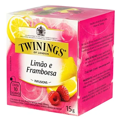 [rec] Twinings Chá Misto de Limão e Framboesa 15g (pacote de 10 saquinhos) - Outros na Descrição