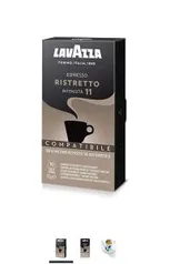 Cápsulas de Café Espresso Ristretto Lavazza, Compatível com Nespresso, Contém 10 Cápsulas