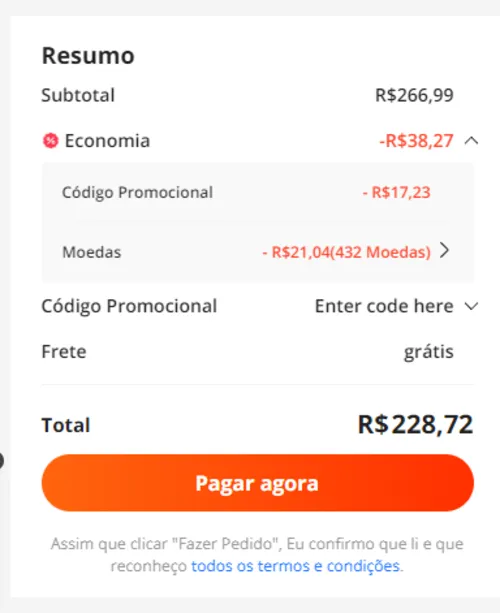 Imagem na descrição da promoção