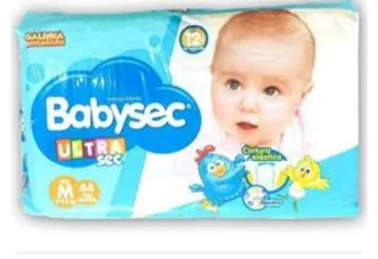 Fralda Babysec Galinha Pintadinha Ultrasec M 44 Unids (Prime)