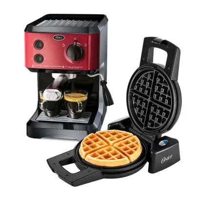 [CLIENTE OURO] Kit Cafeteira Expresso Cappuccino e Máquina de Waffle Oster