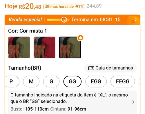 Imagem na descrição da promoção