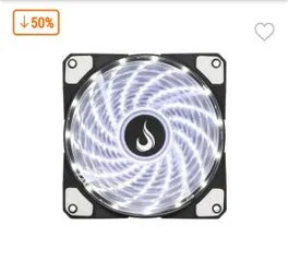 Cooler FAN Rise Mode Wind W1, 120mm, LED Branco - RM-WN-01-BW