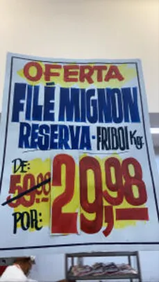 [Supermercados Guanabara - RJ] Filé Mignon Friboi Reserva por 30,00 [+ cashback]
