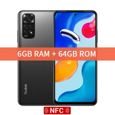 Smartphone Redmi Note 11s - 6GB + 64GB | Versão Global NFC