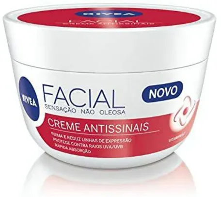 [Prime+Recorrência] Creme Facial Antissinais, Nivea, 100g | R$17