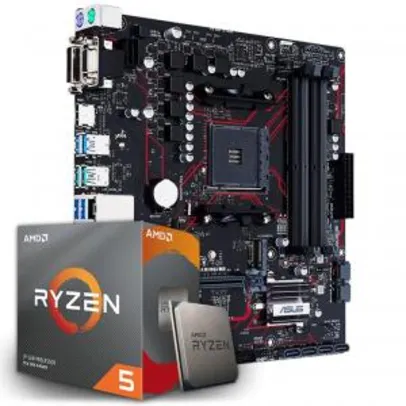 Kit Upgrade Asus Prime B450M Gaming/BR DDR4 + Processador AMD Ryzen 5 3600 3.6GHz