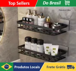 Suporte De Shampoo Prateleiras De Banheiro Sem Furo Premium