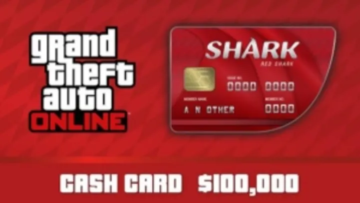 GTA V Online - Cash Card - 100.000$ PC R$8