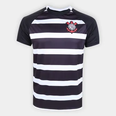 Camisa Corinthians 2015 s/n° Masculina - Preto+Branco | R$50