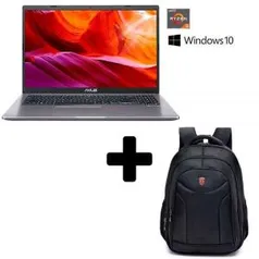 Combo Notebook Asus M509da Com Mochila Executiva Swissport - Cinza | R$ 3748