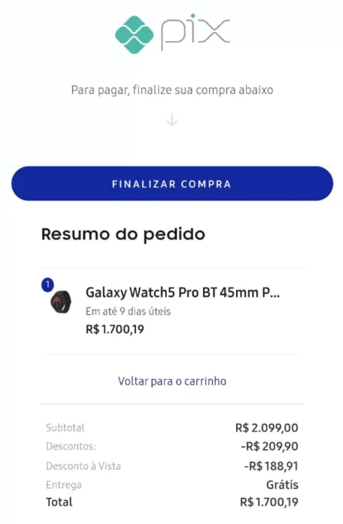 Imagem na descrição da promoção