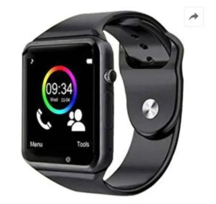 Smartwatch A1 por R$ 54 (ganhe R$ 27 para usar no AME )