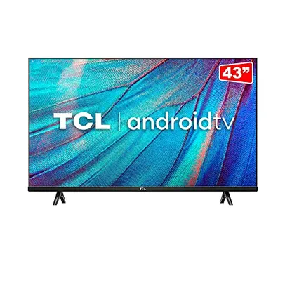 Android TV LED 43” TCL S615 FullHD HDR com Wifi e Bluetooth integrados, 3 HDMI, 2 USB, Controle Remo