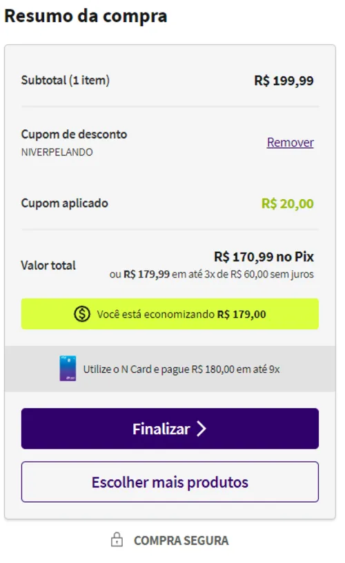 Imagem na descrição da promoção