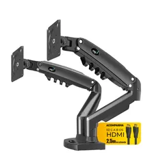 Suporte Articulado de Mesa elg com Pistão a Gás para 2 Monitores de 17 a 35 + 2 Cabos hdmi - F196HDM