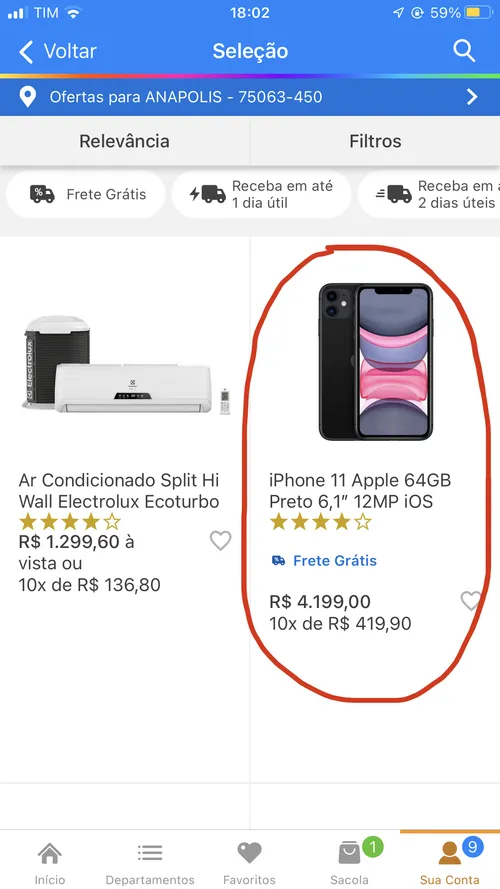 Imagem na descrição da promoção