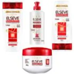 Kit Hidratação Elseve Reparação Total 5 Loreal Paris Shampoo 200 + Condicionador 200 + Creme Pentear + Creme Tratamento