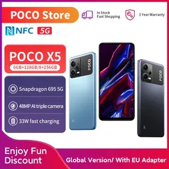 Smartphone Poco x5 5g global versão 128gb/256