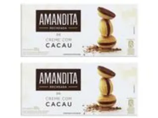 [2unidades] Kit Wafer Recheado Chocolate Amandita 200g