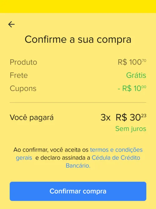 Imagem na descrição da promoção