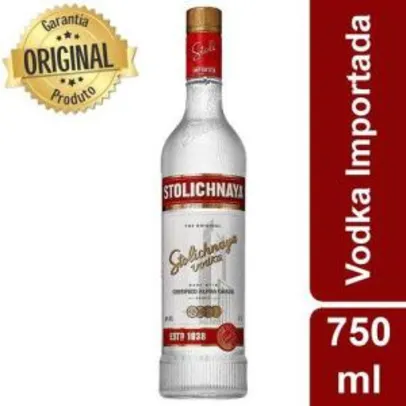 [CC AMERICANAS R$48,50 + 15% AME] Vodka Russa Premium Letonia Garrafa 750ml - Stolichnaya R$48,50