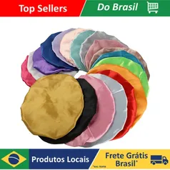 [Moedas R$ 7,75 / Brasil] Kit 3 Toucas De Cetim 