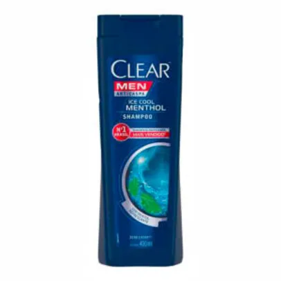 Shampoo Anticaspa Clear Men Ice Cool Menthol 400ml | R$ 9,65
