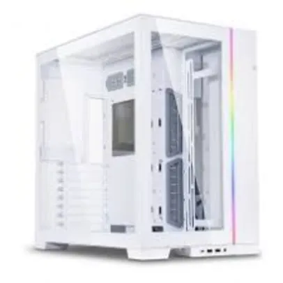 Gabinete Gamer Lian Li 011 Dynamic EVO, RGB, Mid Tower, Vidro Temperado, White, E-ATX, Sem Fonte, Sem Fan, O11DE W