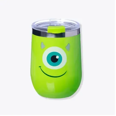 Copo Mike Wazowski Semi-térmico 400ML Com Tampa Oficial Monstros S.A. Disney - Zona Criativa