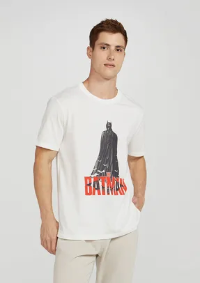 Camiseta Unissex Batman Dc Comics - Off White