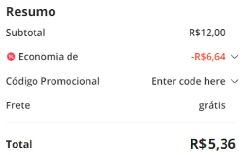 Imagem na descrição da promoção