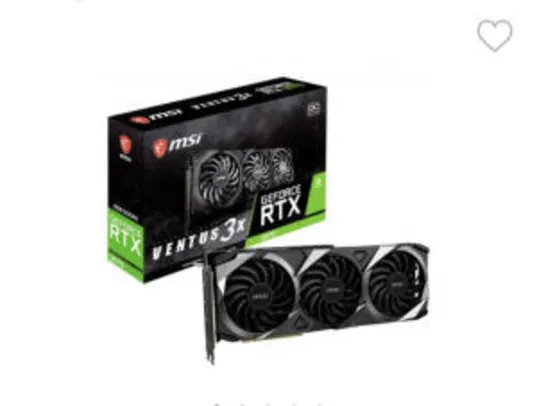 Placa de Vídeo MSI NVIDIA Geforce RTX 3070 Ventus 3X OC | R$ 4.531